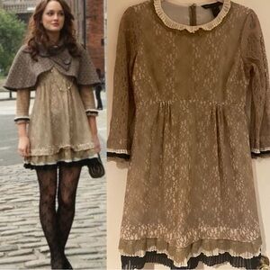 Marc by Marc Jacob’s gold fits dress Blair Waldorf